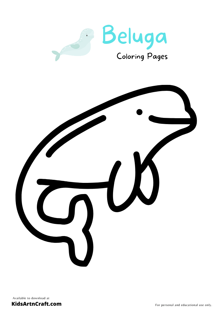Beluga Coloring Pages for Kids – Free Printables