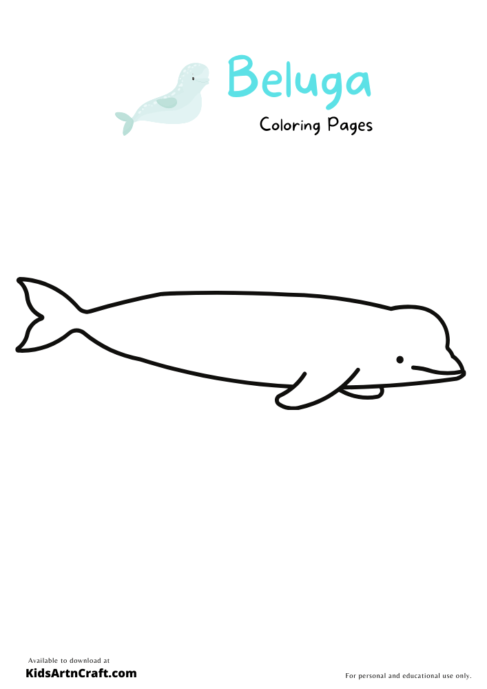 Beluga Coloring Pages for Kids – Free Printables