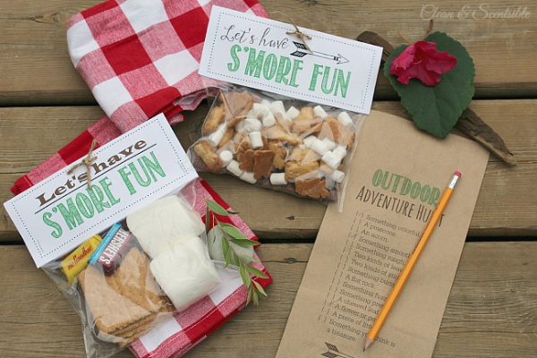 Birthday Party's Scavenger Hunt and S’mores Printables