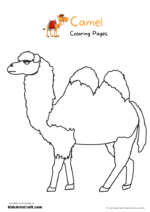 Camel Coloring Pages for Kids – Free Printables - Kids Art &amp; Craft