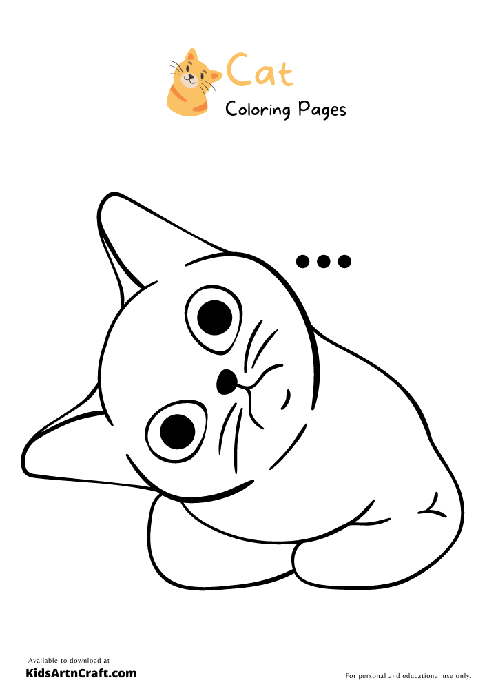 Cat Coloring Pages for Kids – Free Printables
