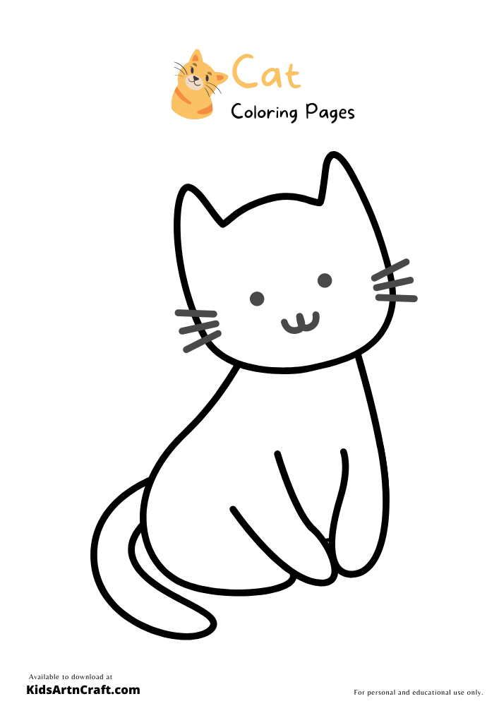 Cat Coloring Pages for Kids – Free Printables