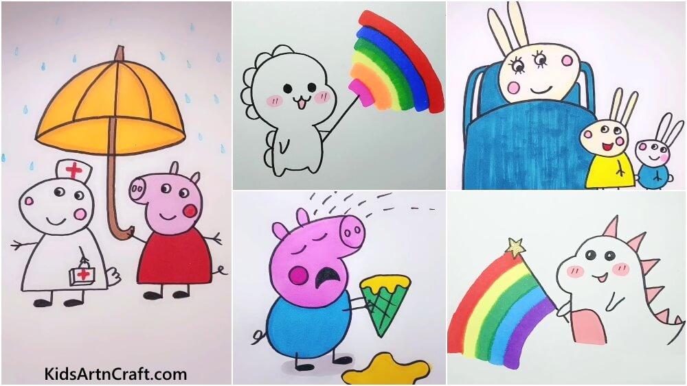 Cute Little Collection Of Easy Drawings For Kids - Kids Art & Craft