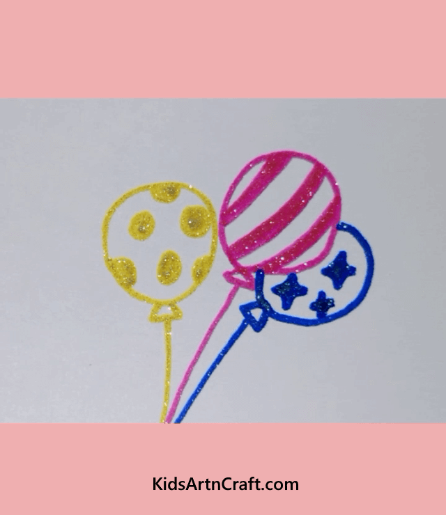 Easy Drawing Ideas For Kids To Enhance Skills Lighter Balloons