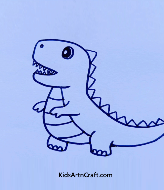 Teach Kids Creative Ways To Draw Animals A Dinosaur