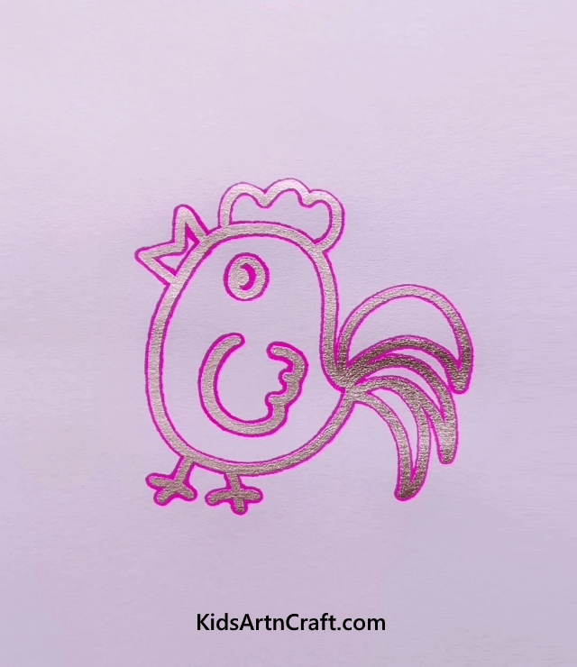 Try These Simple Drawings Made For Kids Hen Drawing