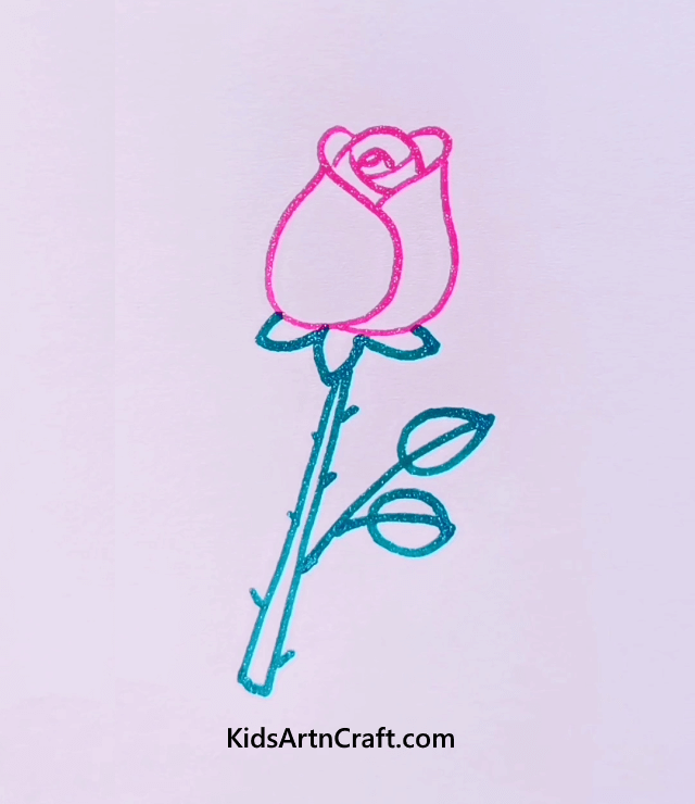 Try These Simple Drawings Made For Kids Rose Drawing