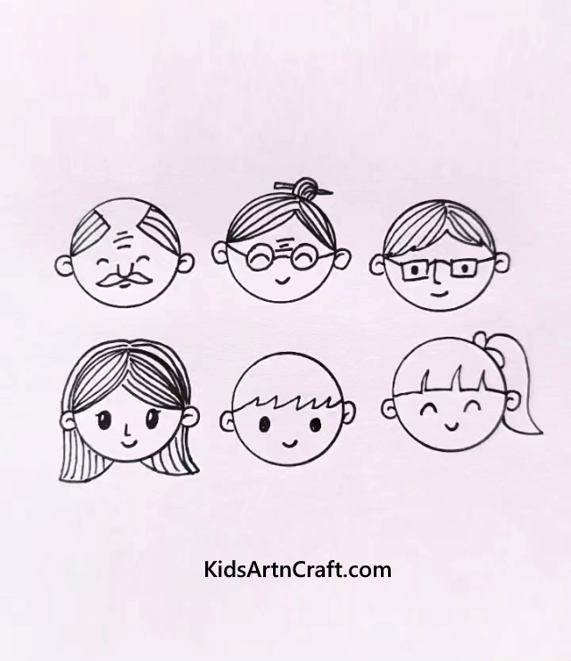Easy Peasy And Fun Drawing For Kids All Age Face Drawing