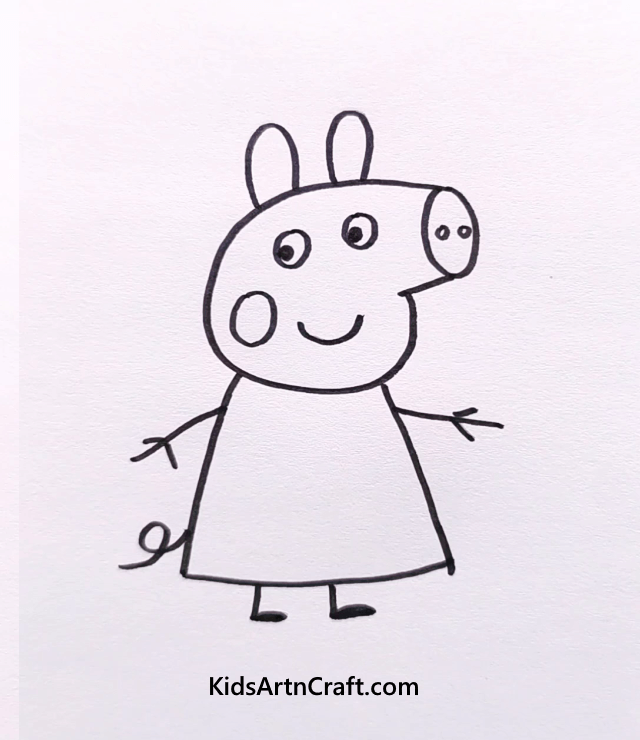 Easy Peasy And Fun Drawing For Kids Cute Baby Pig