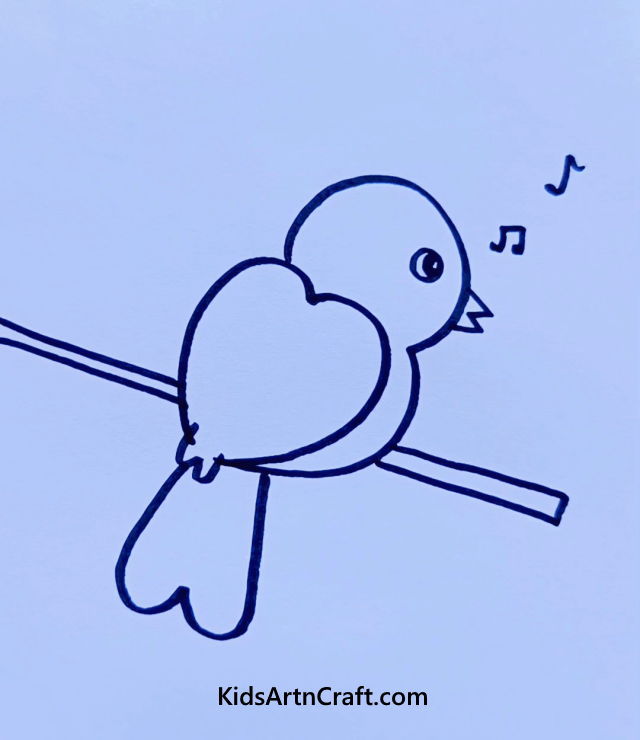 Bird Drawings For Kids Bird Sing Song