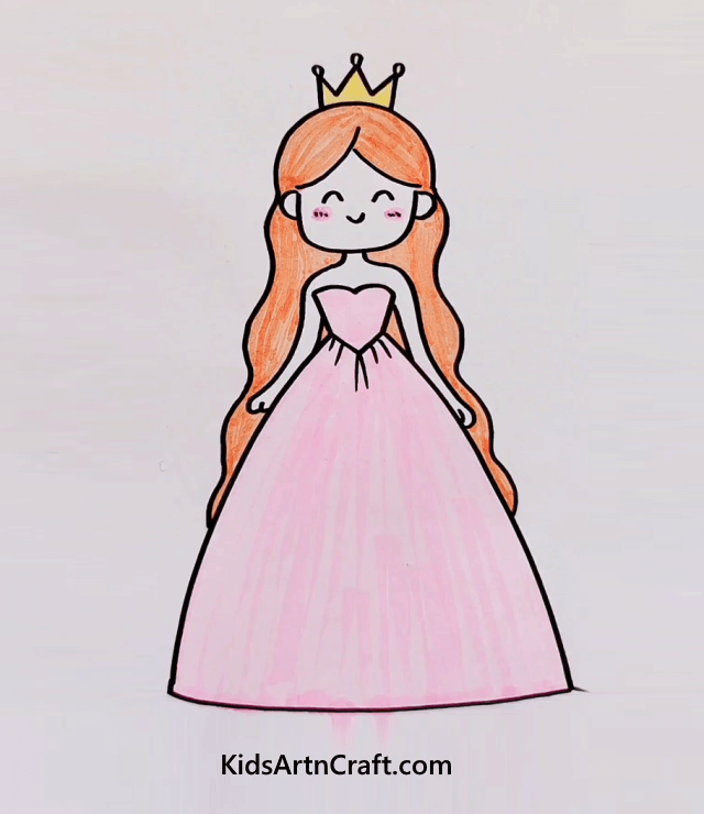 Let's Draw Your Favorite Fictional Characters Princess Girl