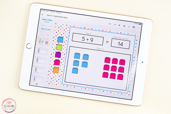 Editable Paperless Math Mats Activity For Google Classroom & Seesaw Free Google Slides for Math Activities