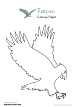 Falcon Coloring Pages For Kids – Free Printables - Kids Art &amp; Craft