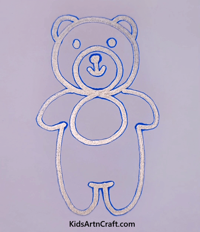 Creative And Simple Two Color Drawing Ideas Teddy Bear Drawing