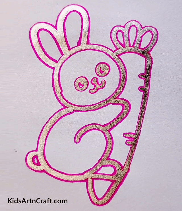 Cute, Little Drawing For Kids And Beginners Rabbit