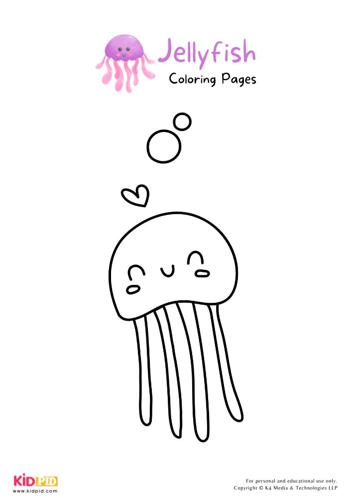 Jellyfish Coloring Pages For Kids – Free Printables