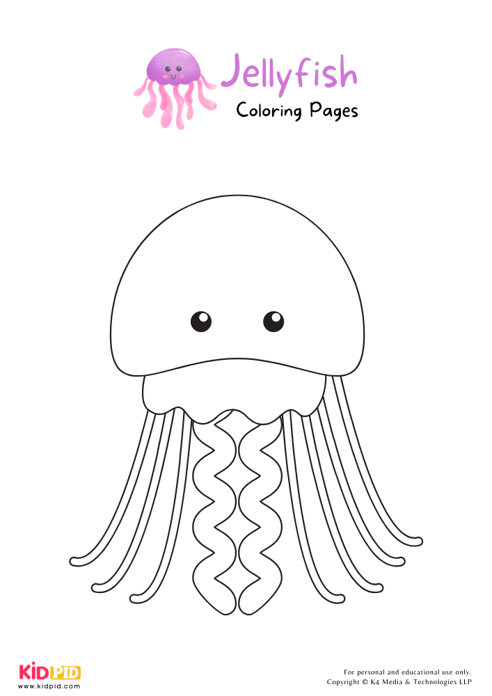 Jellyfish Coloring Pages For Kids – Free Printables