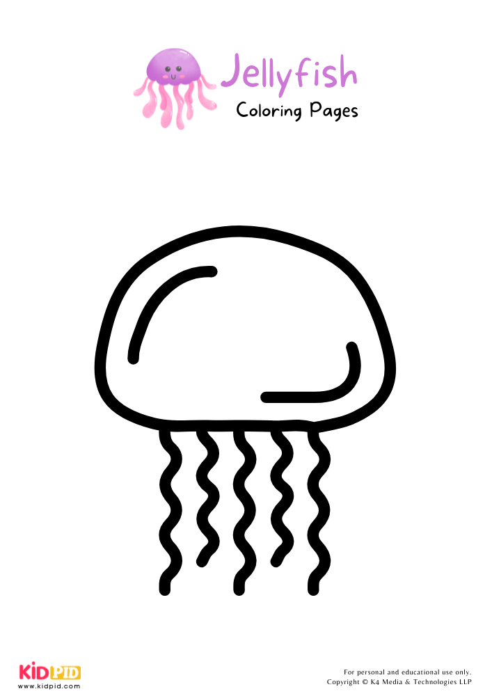 Jellyfish Coloring Pages For Kids – Free Printables
