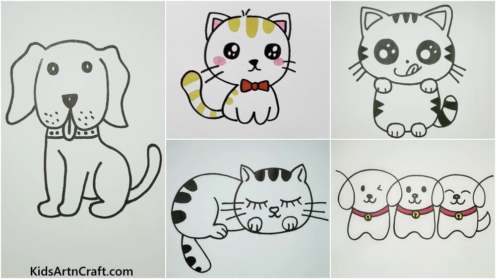 Learn To Draw Animals Drawings - Kids Art & Craft