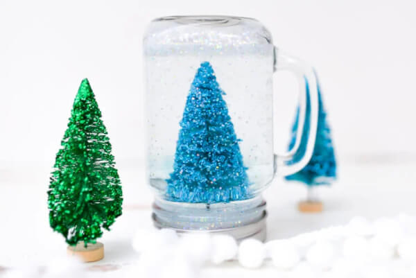 Mason Jar Glittery Snow: Fun Activity 