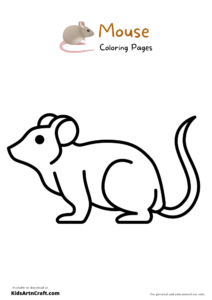 Mouse Coloring Pages For Kids – Free Printables - Kids Art &amp; Craft