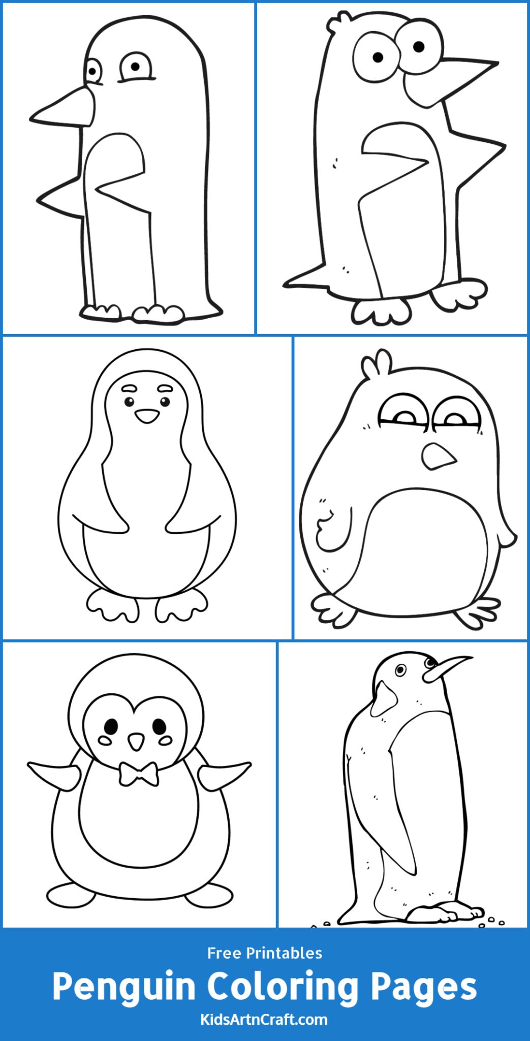 Penguin Coloring Pages For Kids – Free Printables - Kids Art & Craft