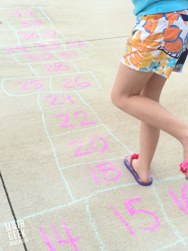 Skip Counting Hopscotch Jump Activities Fun Math Games for Grade 2