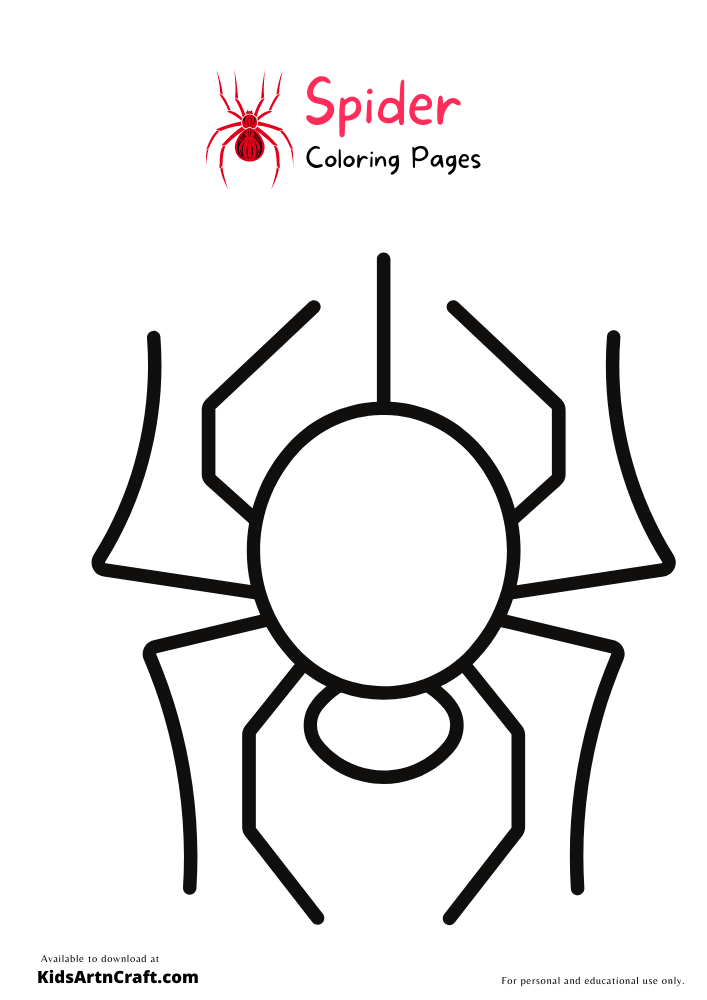 Spider Coloring Pages For Kids – Free Printables