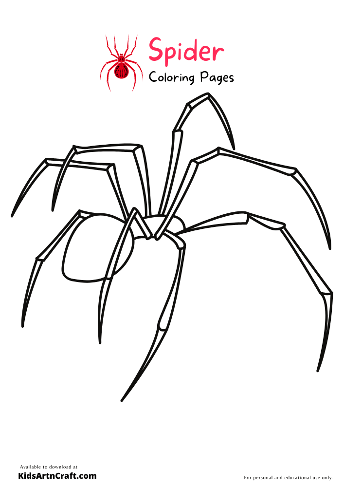 Spider Coloring Pages For Kids – Free Printables