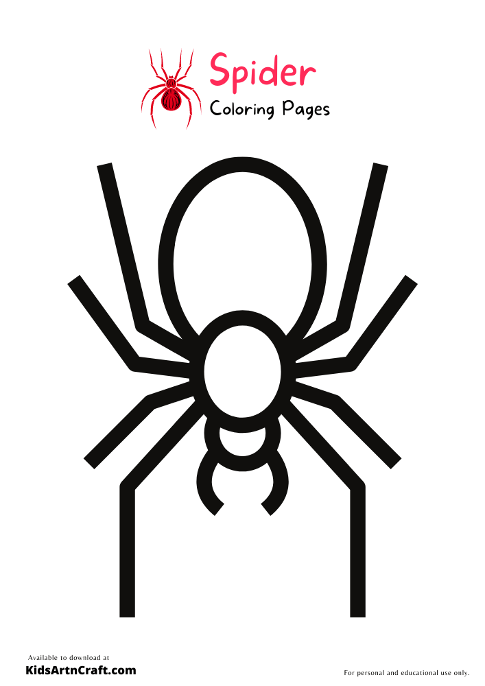 Spider Coloring Pages For Kids – Free Printables