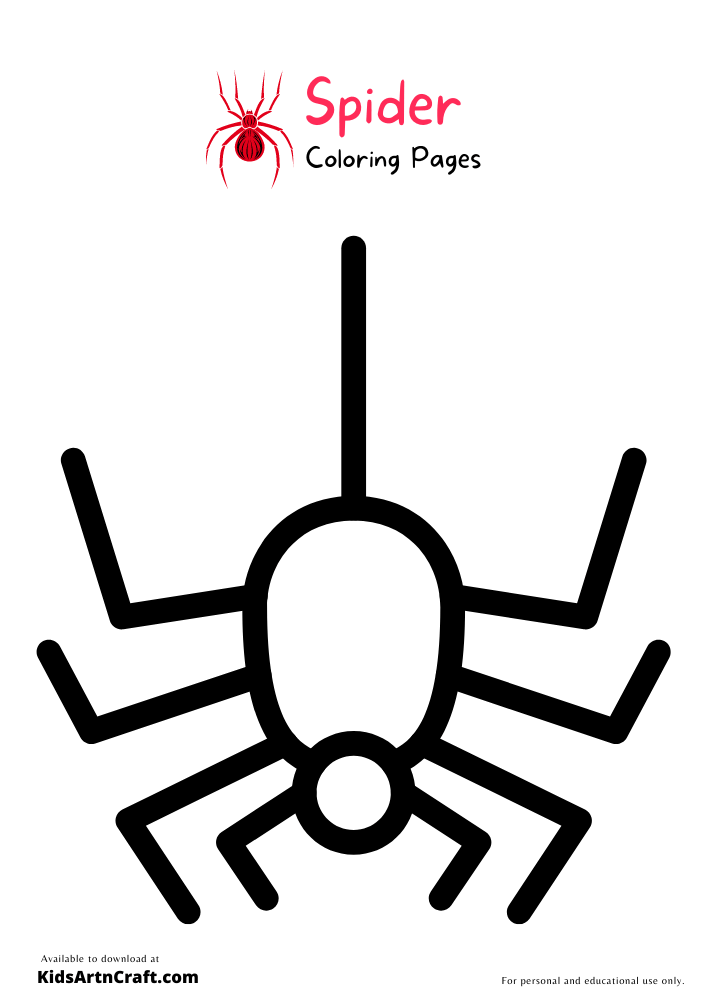 Spider Coloring Pages For Kids – Free Printables