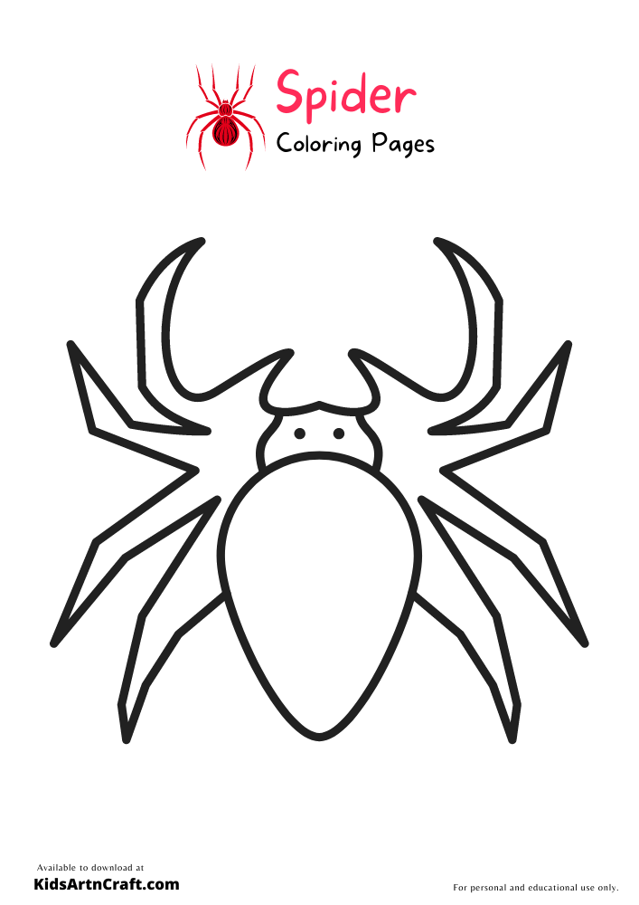 Spider Coloring Pages For Kids – Free Printables