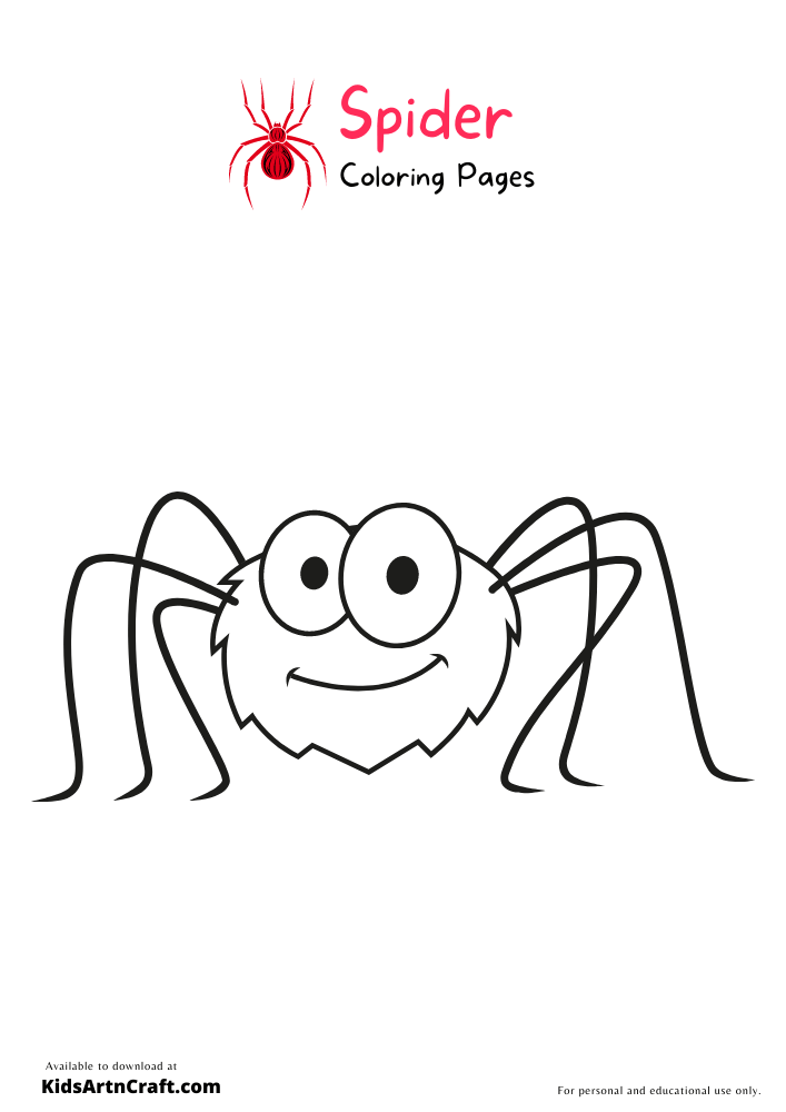 Spider Coloring Pages For Kids – Free Printables