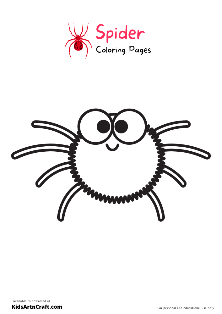 Spider Coloring Pages For Kids – Free Printables