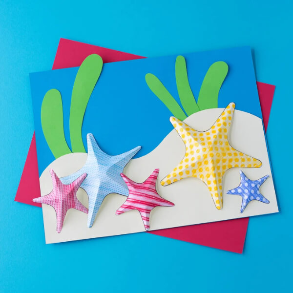 Starfish Texture Art For Kids
