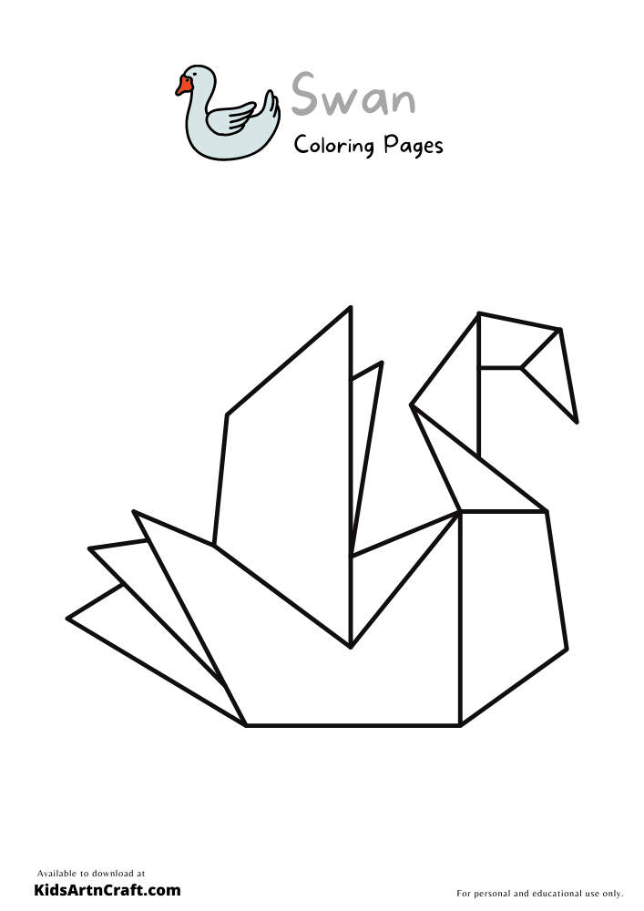  Swan Coloring Pages For Kids – Free Printables