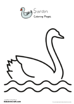 Swan Coloring Pages For Kids – Free Printables - Kids Art & Craft