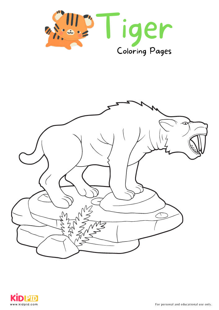 Tiger Coloring Pages for Kids - Free Printables