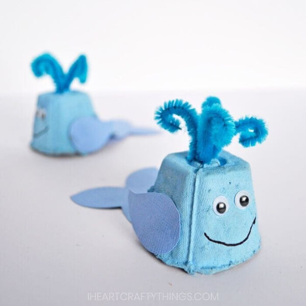Whale Craft Ideas With Egg Carton