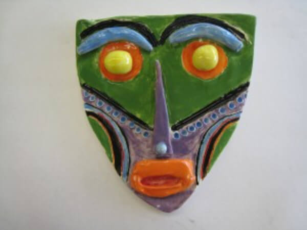Traditional African Crafts For Kids African Masks Clay Art Project For kids