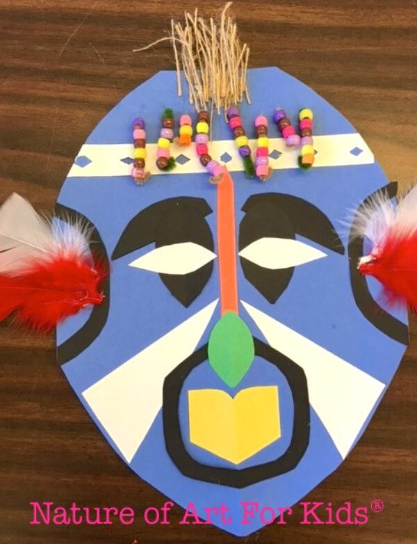 African Mask Craft Project For kids
