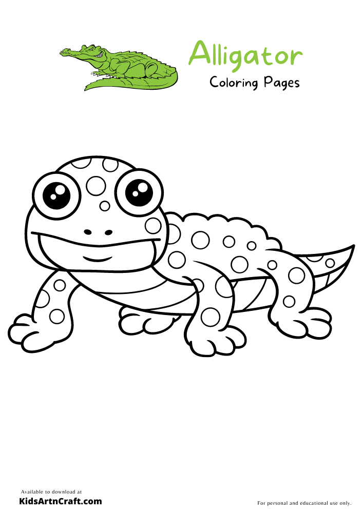  Alligator Coloring Pages For Kids – Free Printables
