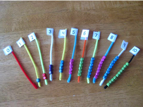 Beaded Number Rods Games For Kids