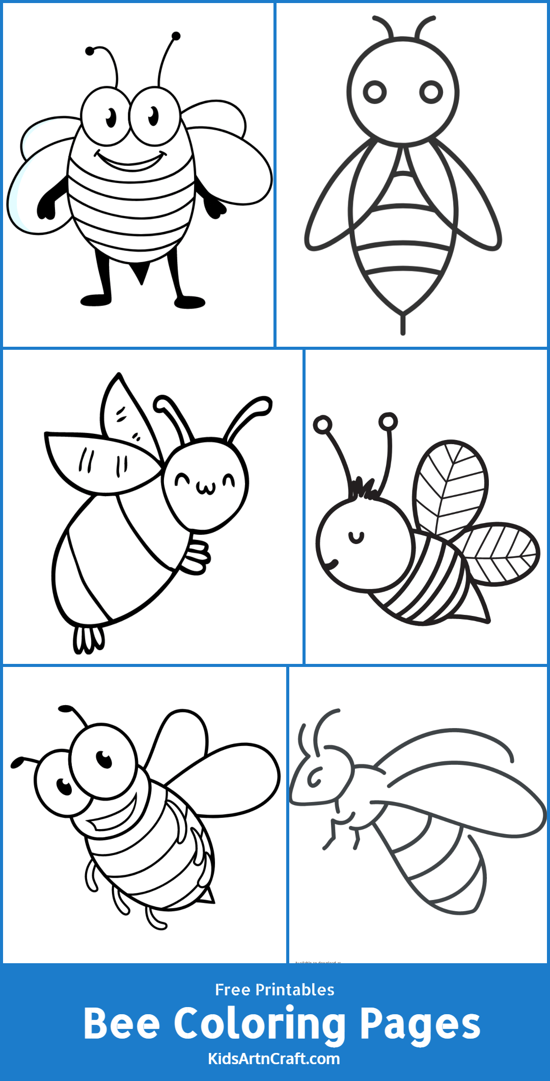 Bee Coloring Pages For Kids – Free Printables