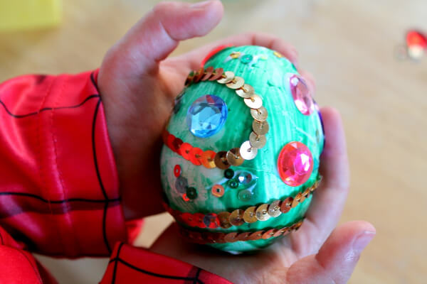 Bejeweled Dragon's Egg - Craft Ideas For kids