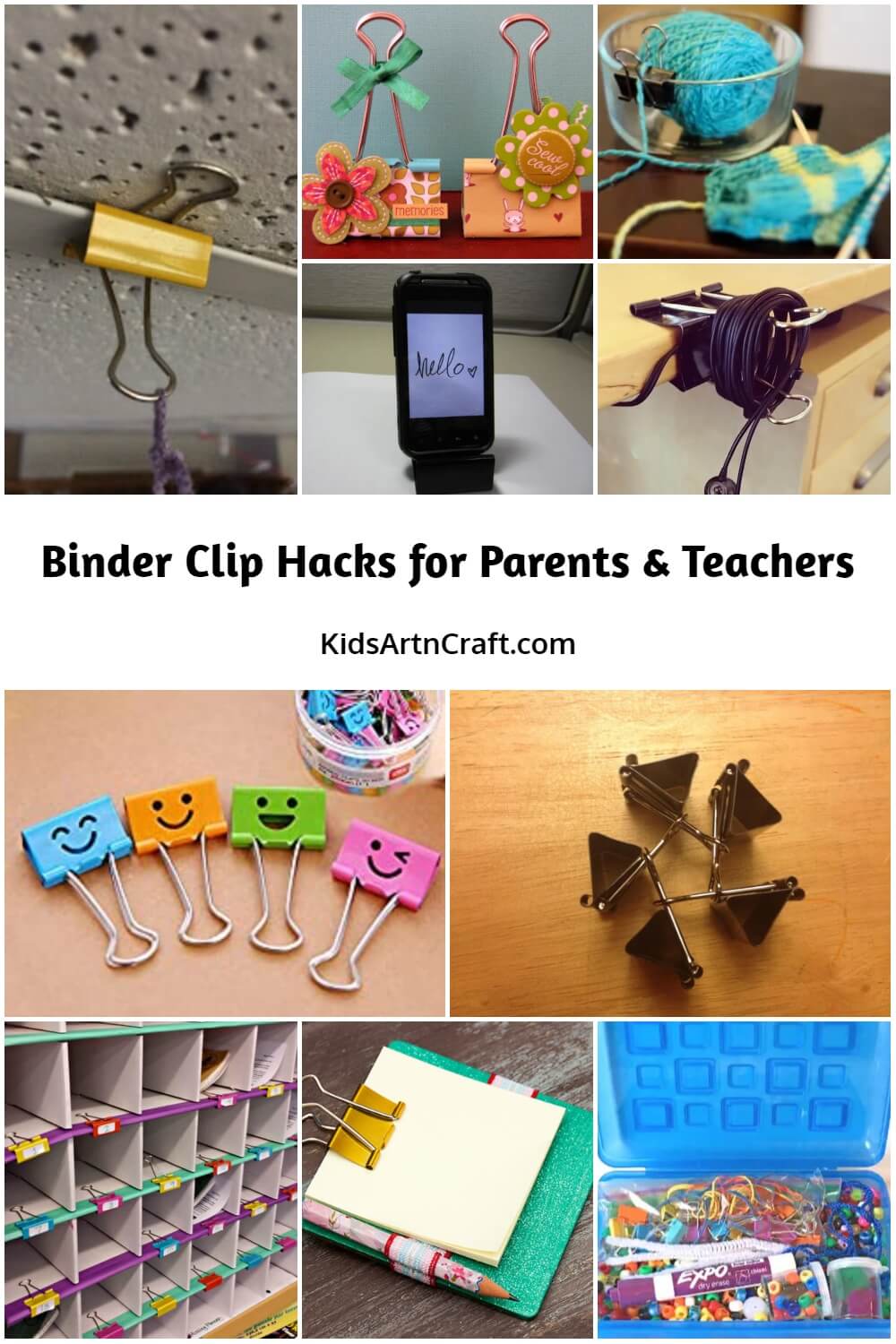 Binder Clip Hacks for Parents & Teachers