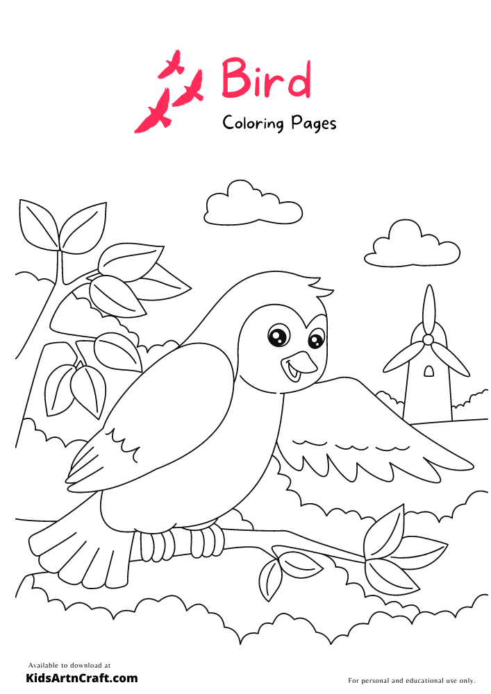 Bird Coloring Pages for Kids – Free Printables 