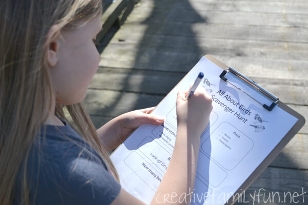 Birds Scavenger Hunt Ideas For Kids Outdoor Science Projects and Activities
