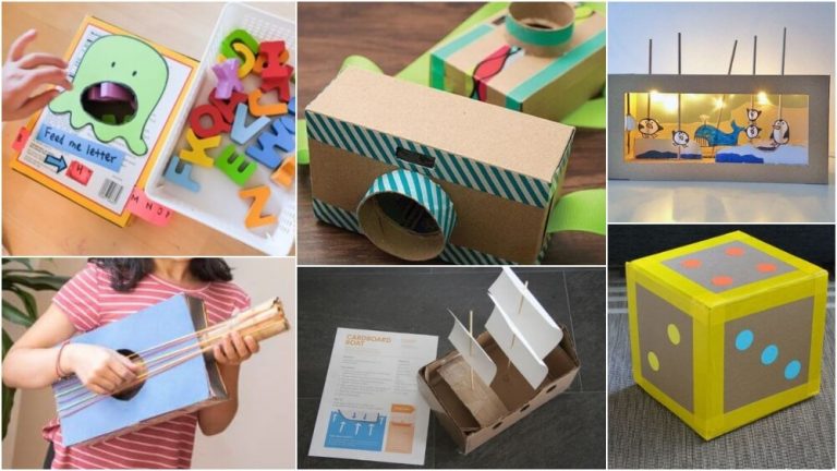 Creative Things to do at Home with Cardboard - Kids Art & Craft