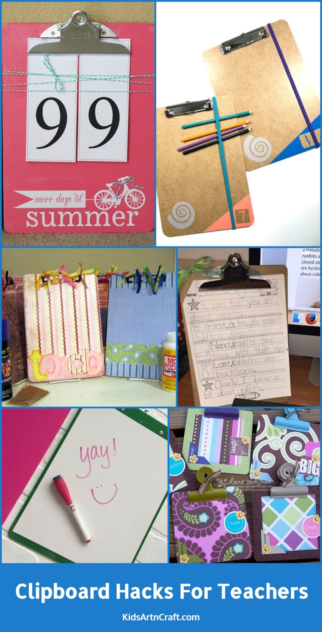Clipboard Hacks for Teachers Kids Art & Craft